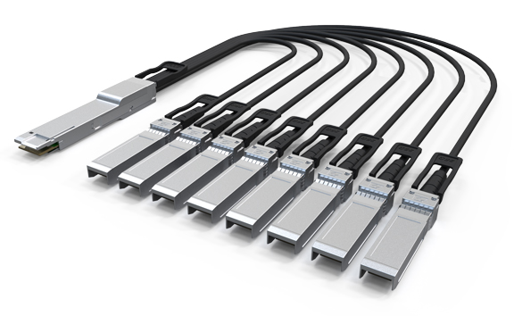 QSFP-DD 200 Gbps to 8* SFP28 25 Gbps DAC